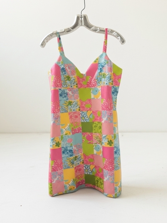Lilly Pulitzer Dresses & Skirts - Lilly Pulitzer Colorful Patchwork Mini Dress Pink, Green & Yellow Women's Size 6